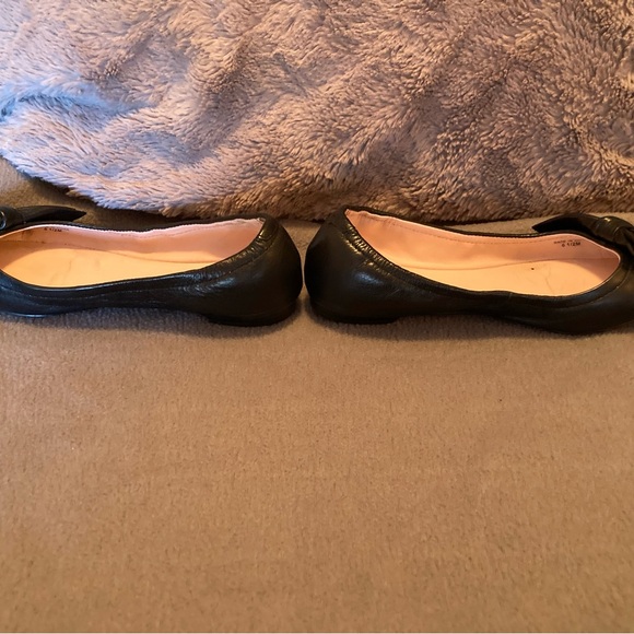 Kate Spade Black Sz 6.5M Bow Ballet Flats Shoes Slip On Comfort Suki Scrunch - Picture 12 of 13